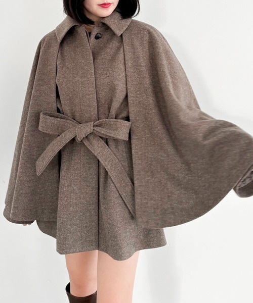 「Heather」 ステンカラーコート FREE ブラウン系その他 レディース_画像9