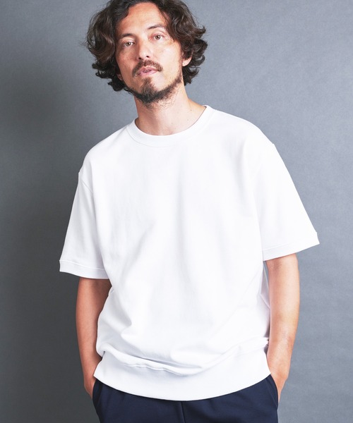 Tシャツ(半袖/袖なし) sachat Round Rib T-shirt CTN RIB SWEAT TEE S/S:コットン 半袖スウェット TEE（Tシャツ