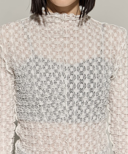 STUDIOUS tシャツ 「STUDIOUS/ステュディオス」Stretch Lace