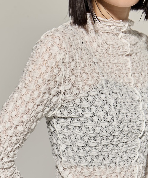 STUDIOUS tシャツ 「STUDIOUS/ステュディオス」Stretch Lace