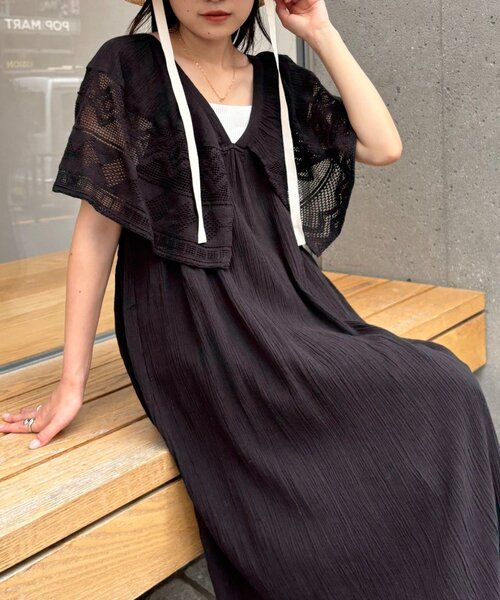 CIAOPANIC TYPY ワンピース 「WEB限定」「india」肩レース2WAY