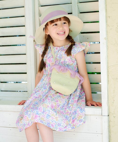 any FAM ワンピース 総柄 サマーワンピース キッズ 子供服