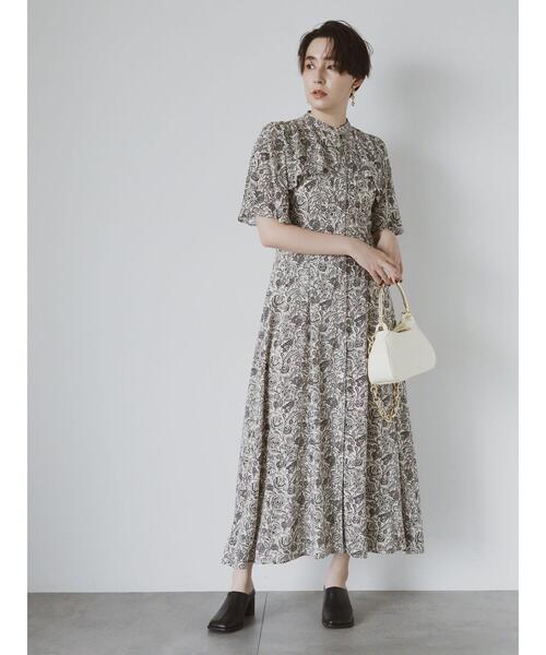 新発売 新商品 Te 「DEVEAUX」ボタニカルプリント ワンピース CLASSIC chichi ワンピース