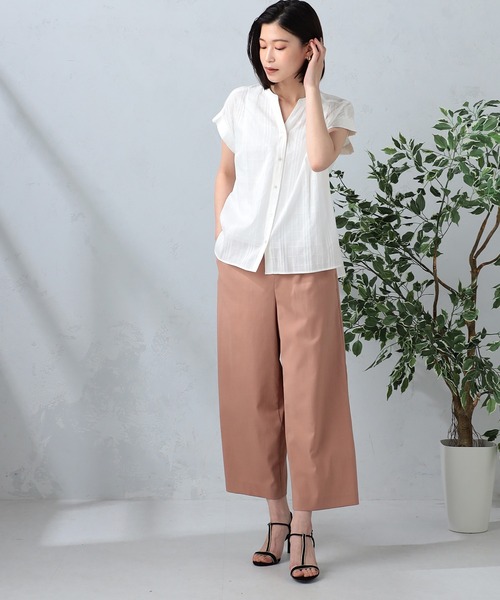 OHGA シアースキッパーブラウス ikka ブラウス シャツ シアースキッパーブラウス レディース