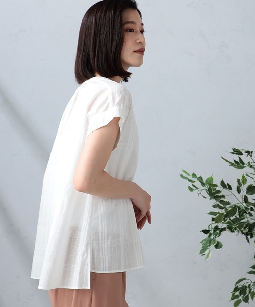 GALLORIA ブラウス シャツ シアースキッパーブラウス レディース