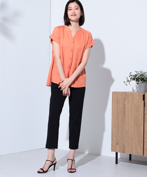 OHGA シアースキッパーブラウス ikka ブラウス シャツ シアースキッパーブラウス レディース