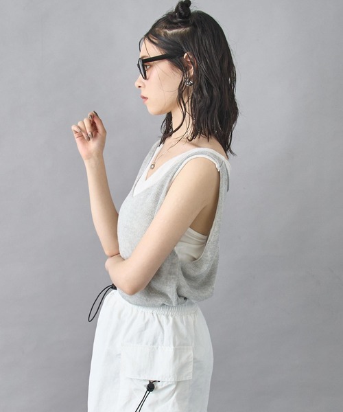 ANAP（アナップ） ニット セーター 重ね着風 ニット タンクトップ