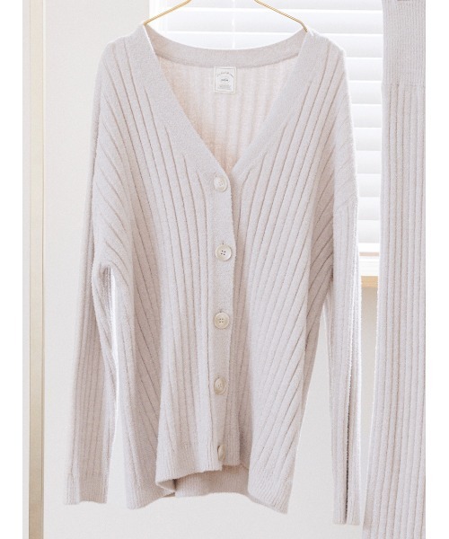 「gelato pique」 ニットカーディガン ONE SIZE ピンク レディース