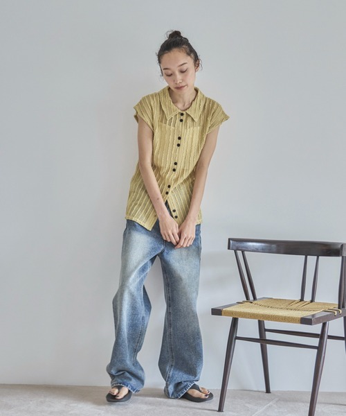 カーディガン メッシュカーディガン レディース N.Natural Beauty Basic カーディガン メッシュZIPニット