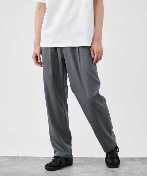 B.C STOCK スラックス 「洗える/UVカット/防シワ」COOLFIBER