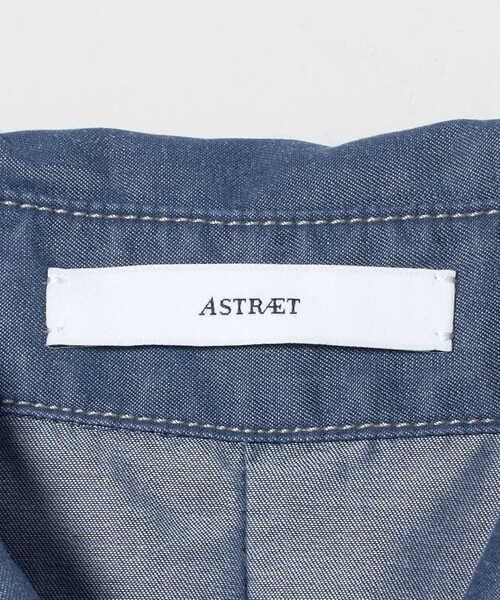 ASTRAET ブラウス シャツ 「ASTRAET」デニムライク ノースリーブ