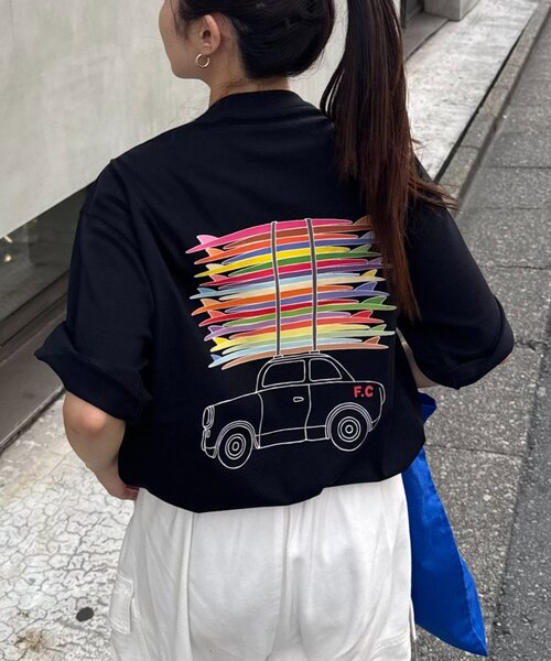 tシャツ 「Franklin Climbing」 サーフボード＆CARバックプリントTee メンズ レディース | Franklin Climbing | 02
