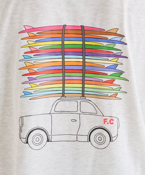 tシャツ 「Franklin Climbing」 サーフボード＆CARバックプリントTee メンズ レディース | Franklin Climbing | 05