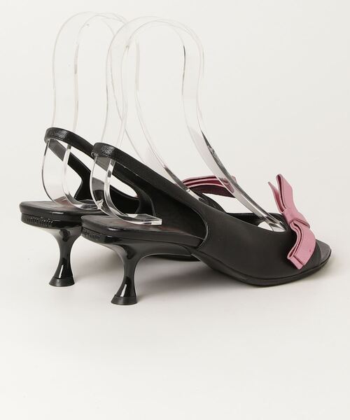miu 「miu miu」 ヒールサンダル 37 ブラック レディース