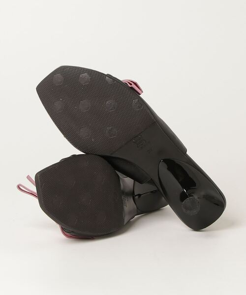 ミュウミュウ　ミュール　靴　サンダル　サポ　37 miu 「miu miu」 ヒールサンダル 37 ブラック レディース