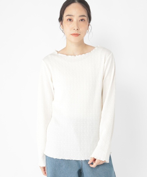 「studio CLIP」 長袖カットソー LARGE グリーン レディース