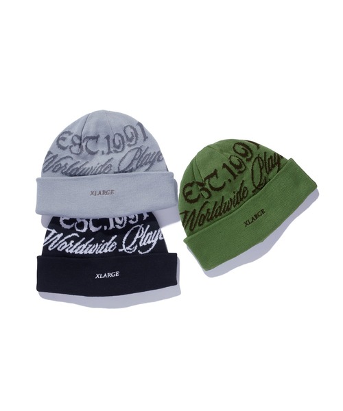 XLARGE（エクストラ ラージ） ニット帽 ニットキャップ EST.1991 CUFF