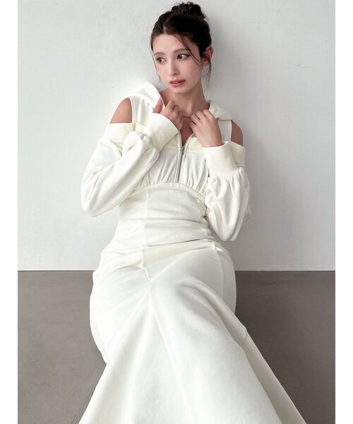 RESEXXY（リゼクシー） ワンピース レイヤードフーディワンピース