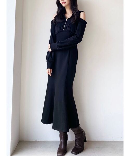 RESEXXY（リゼクシー） ワンピース レイヤードフーディワンピース