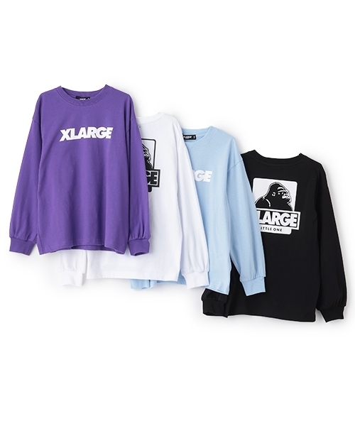 XLARGE KIDS（エクストララージ キッズ） tシャツ ロゴ＆OG長袖Tシャツ