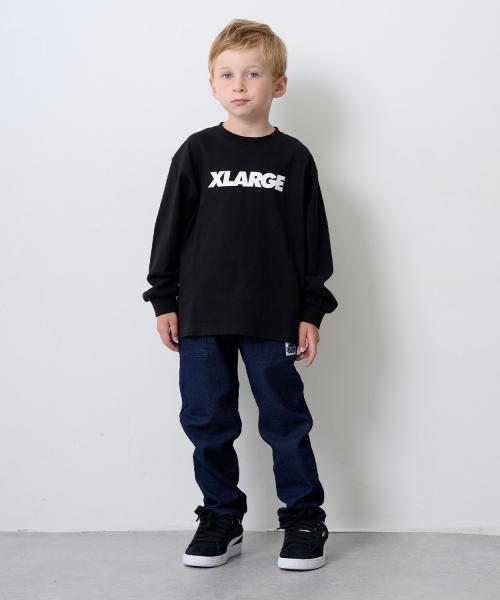 XLARGE KIDS（エクストララージ キッズ） tシャツ ロゴ＆OG長袖Tシャツ