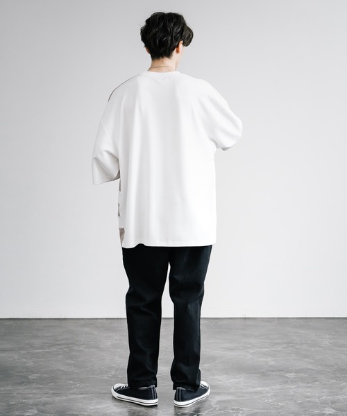 「Rocky Monroe」 半袖Tシャツ L ホワイト×ブラック メンズ