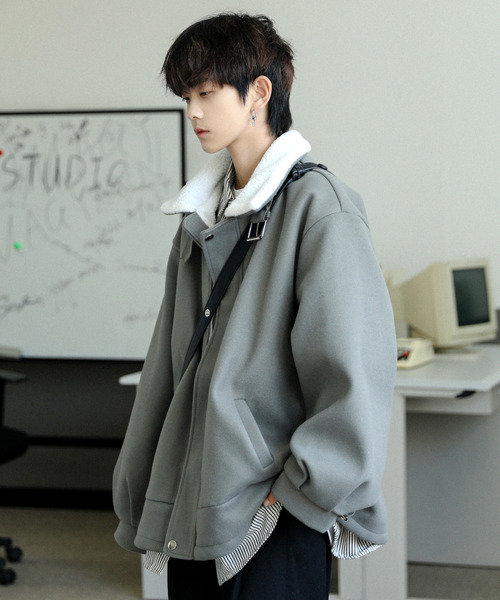 「neos」 ジップアップブルゾン X-LARGE カーキ メンズ_画像4