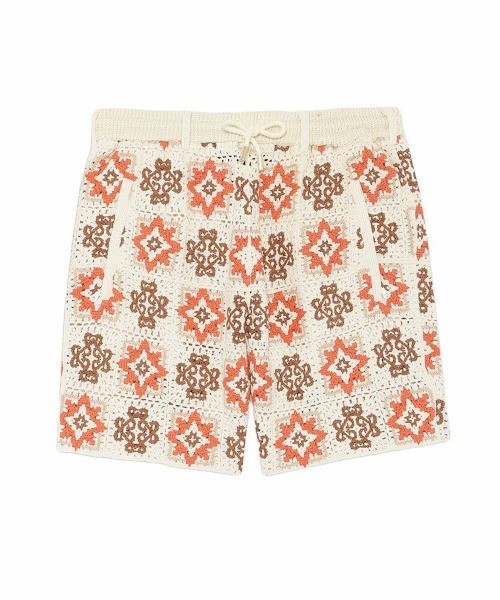 パンツ 「MLVINCE」CROCHET SHORTS / クリーム 「CSH31CR」 メンズ