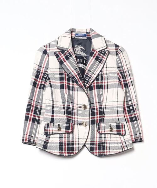 BURBERRY BLUE LABEL チェック柄 ジャケット BURBERRY BLUE LABEL 「BURBERRY LABEL」 チェック柄テーラード