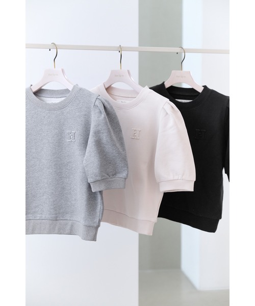 Her lip to トレーナー スウェット H Logo Puff-Sleeve