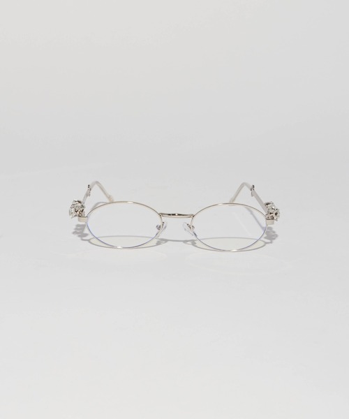 ダイヤメガネフレーム レディース Chick 伊達メガネ メガネ 眼鏡 Diamond Design Rimless Glasses