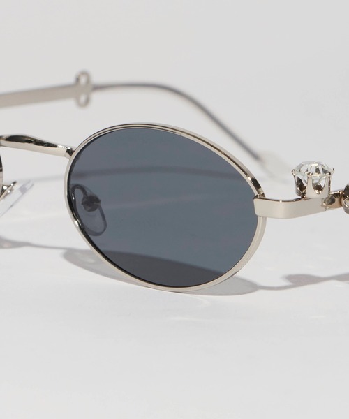Chick 伊達メガネ メガネ 眼鏡 Diamond Design Rimless Glasses