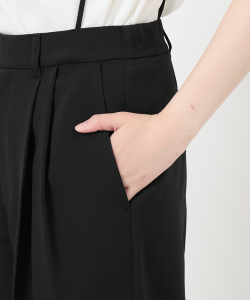 IENA（イエナ） スラックス パンツ サスペンダーダブルクロスパンツ