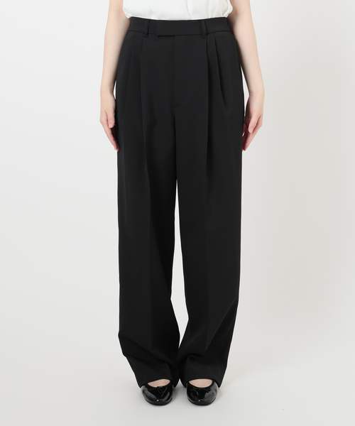 IENA（イエナ） スラックス パンツ サスペンダーダブルクロスパンツ