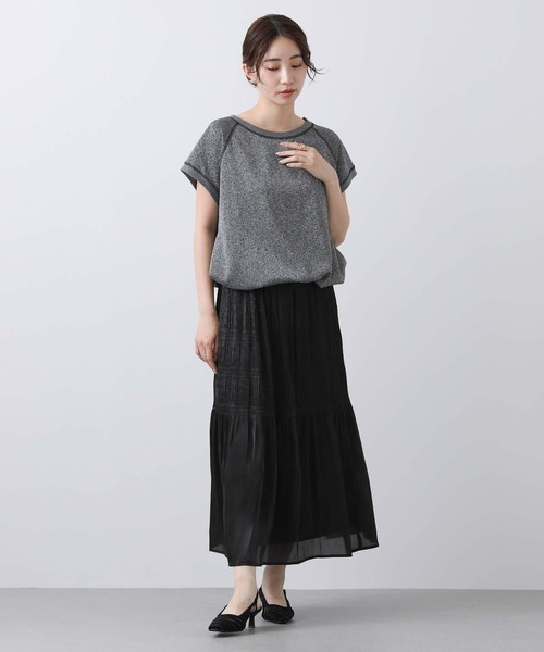 「Gready Brilliant」 半袖カットソー FREE トップグレー レディース_画像3