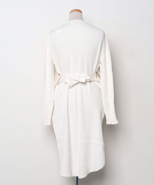 「RITO」 ストライプ柄長袖ニット 38 ホワイト レディース_画像2