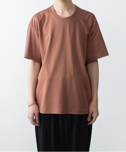 ダブルネックオーバーTEE Double Neck Over Tee Crossed Keys Oversized Black Organic Cotton T-Shirt – Norvine