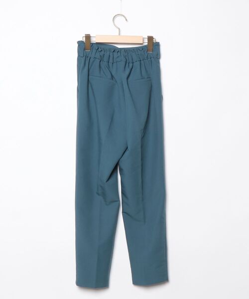 「INED CLARO」 クロップドパンツ 9号 エメラルドブルー レディース_画像2