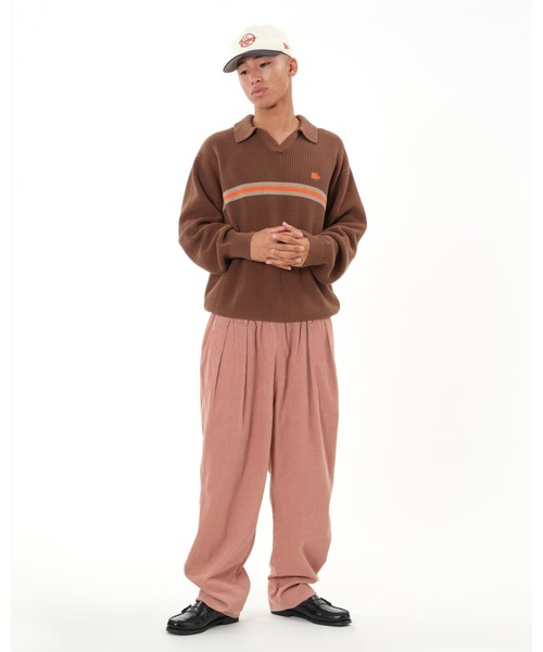 Keboz メンズ ニット KEBOZ（ケボズ） セーター ニット COTTON KNIT SKIPPER SHIRT メンズ