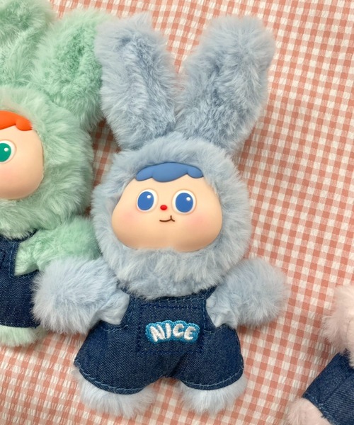 WEGO（ウィゴー） キーホルダー WEGO/ぷっくりサロペうさちゃん