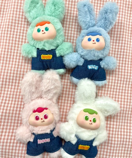 WEGO（ウィゴー） キーホルダー WEGO/ぷっくりサロペうさちゃん