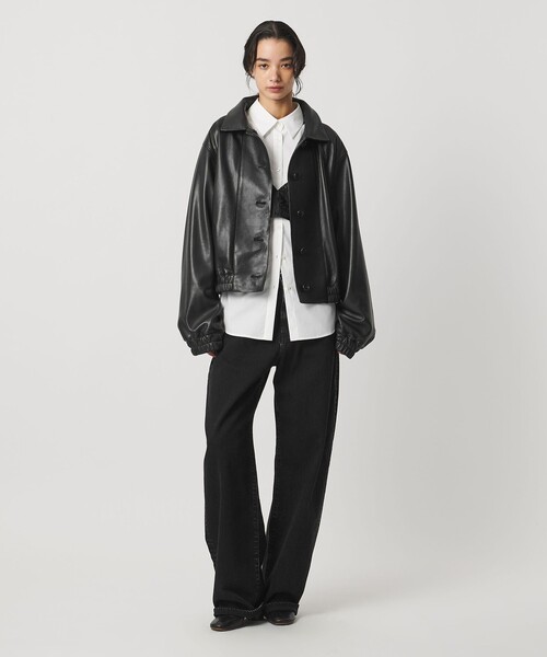 専用品 AEWEN MATOPH フェイクレザー ブルゾン AEWEN MATOPH（イウエン マトフ）の「＜AEWEN MATOPH＞フェイクレザー