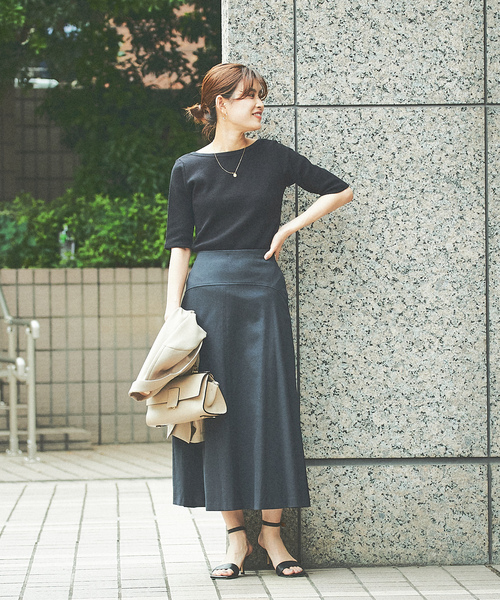 「Rouge vif」 フレアスカート 38 ホワイト レディース_画像4