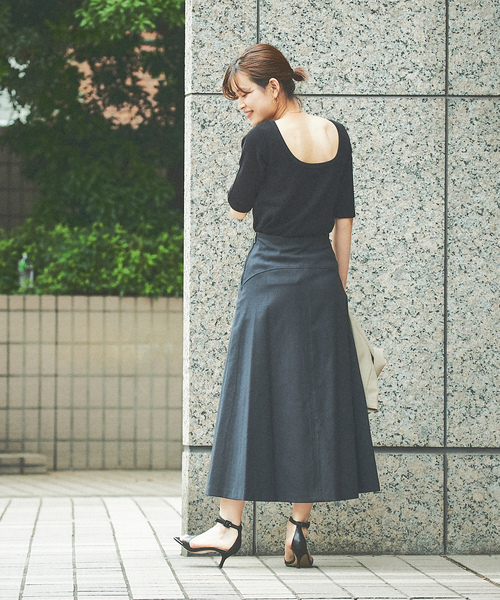 「Rouge vif」 フレアスカート 38 ホワイト レディース_画像5