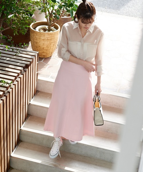 「Rouge vif」 フレアスカート 38 ホワイト レディース_画像6