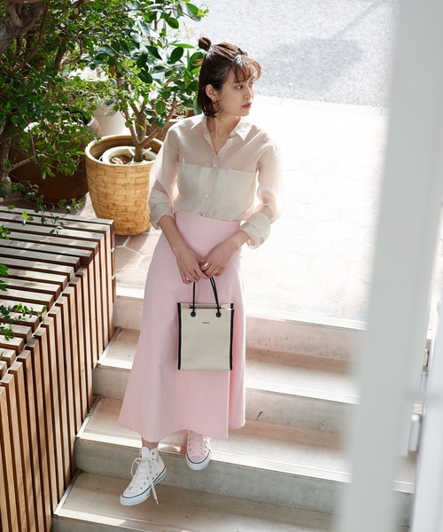 「Rouge vif」 フレアスカート 38 ホワイト レディース_画像7