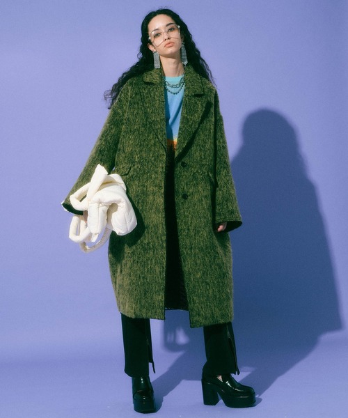 Maison Specialグリーン チェスターコート MAISON SPECIAL（メゾンスペシャル） チェスターコート FREE グリーン