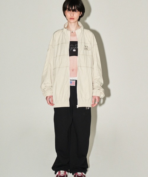 「SCULPTOR」 ナイロンブルゾン MEDIUM クリーム レディース_画像5
