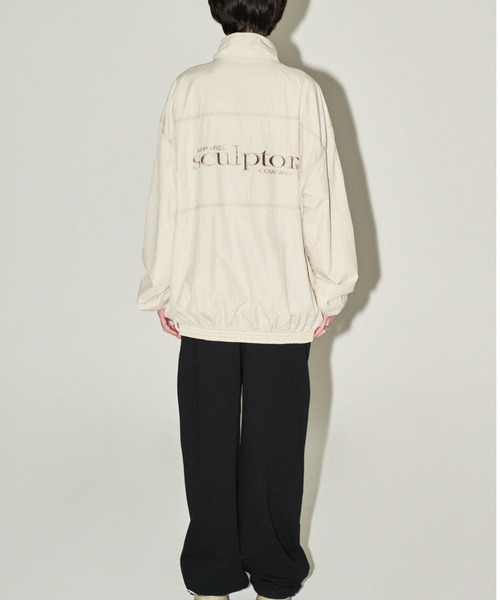 「SCULPTOR」 ナイロンブルゾン MEDIUM クリーム レディース_画像6