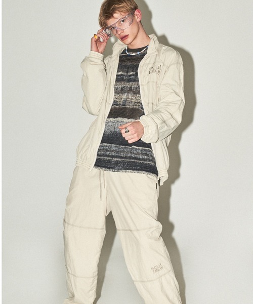 「SCULPTOR」 ナイロンブルゾン MEDIUM クリーム レディース_画像7